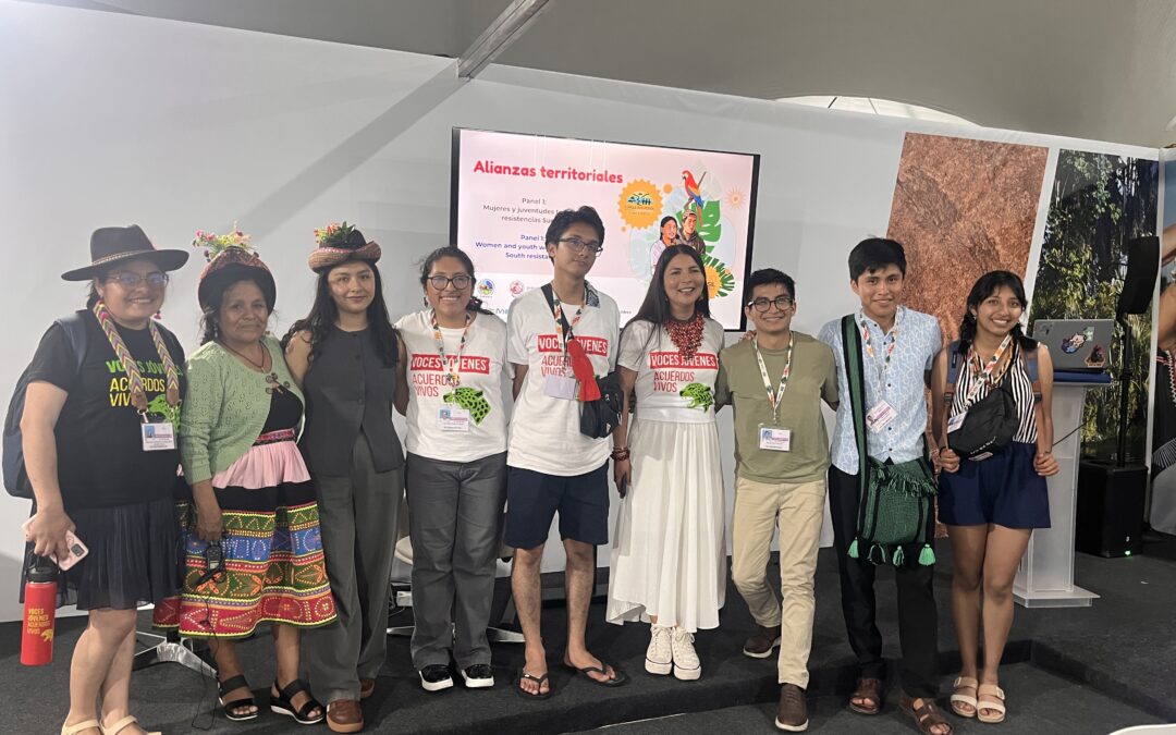 Juventud Boliviana presente en la zona de negociación de la COP30