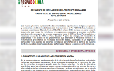 Documento de Conclusiones del Pre FOSPA Bolivia 2026