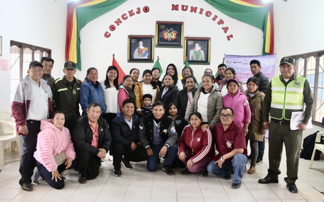 Lomerío avanza en la construcción de su primera política pública contra la violencia